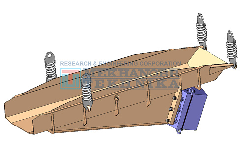Vibrating feeder with electric-magnetic drive PE 5х20 рис.0